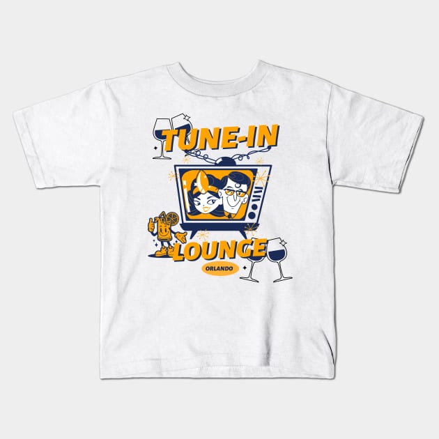 Tune-In Lounge Hollywood Studios Orlando Florida Bar Kids T-Shirt by Joaddo